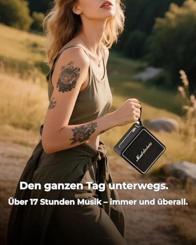 MG II Bluetooth Lautsprecher 40W, Tiefer Bass mit DSP, RGB Licht, IPX7 Wasserdicht, Dual-Treiber,17H+ Akku, TWS Stereo,3 EQ-Modi, Type-C Laden, AUX/TF/USB, Tragbarer Outdoor Speaker(Schwarz & Messing) – Bild 5