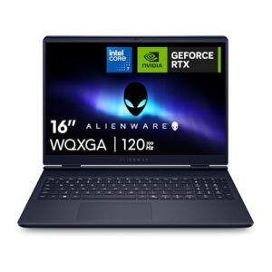 Alienware 16 Aurora Gaming Laptop AC16250 16″ WQXGA 120Hz 100% sRGB Display, Intel Core 7 240H Series 2, NVIDIA GeForce RTX 5060, 16GB RAM, 1TB SSD, Windows 11 Home, Weiß beleuchtete QWERTZ-Tastatur