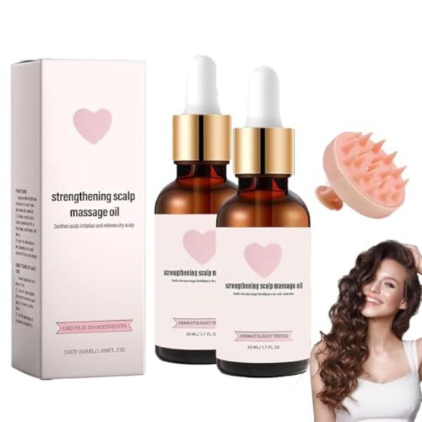 Golab Beauty Strengthening Scalp Massage Oil,Golab Beauty Hair Oil,Golâbbeauty Hair Oil,Golabbeauty Scalp Oil Hair Growth Oil for Women, Nourishing & Volumizing 50ml/1.7oz (2 Pcs)