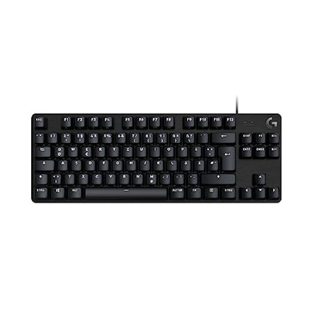Logitech G413 TKL SE Mechanische Gaming-Tastatur – Mit Hintergrundbeleuchtung und taktilen mechanischen Schaltern, Anti-Ghosting, Kompatibel mit Windows, macOS, Deutsches QWERTZ-Layout – Schwarz