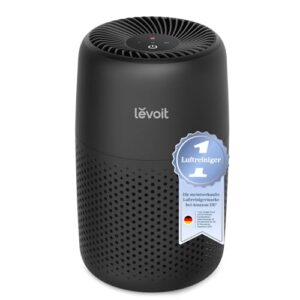 LEVOIT Luftreiniger mit Aromatherapie, Air Purifier für Schlafzimmer, 3-in-1 HEPA Aktivkohlefilter gegen Schimmel und Staub, Energieverbrauch 7W, leiser Betrieb, 3 Geschwindigkeiten, Core Mini Schwarz
