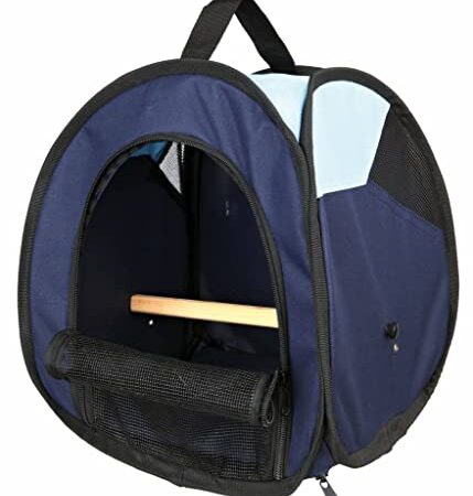 Trixie Transporttasche für Ziervögel, 27 × 32 × 27 cm, beige/olivgrün – 5906