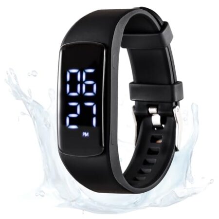 Ohne Handyverbindung, EPERSU IP68 wasserdichte Schrittzähler Uhr, Fitness Tracker Armband Kalorienzähler für Erwachsene, Kinder, Männer, Frauen, ohne App, ohne Bluetooth, für Sa...