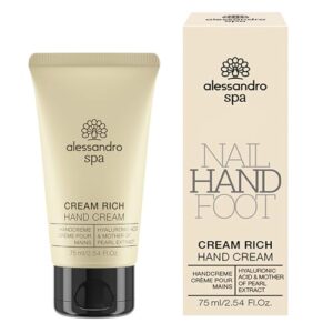 alessandro Spa Cream Rich – Reichhaltige Anti-Aging Handcreme, bei trockenen und strapazierten Händen, 75 ml