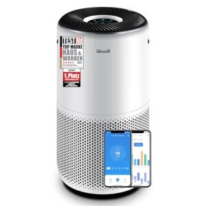 LEVOIT Core 400S HEPA Luftreiniger für Allergiker, HEPA + Aktivkohlefilter, CADR 433 m³/h bis 90 m², für Wohnung & Schlafzimmer & Raucherzimmer, leise, PM2,5 Anzeige, Automodus, App & Alexa