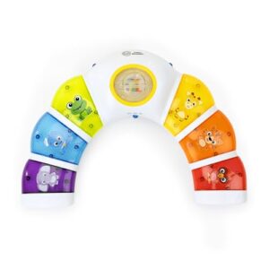 Baby Einstein, Glow & Discover Light Bar, Babyspielzeug mit Lichtern, Melodien & Rassel, 3 Modi: Tiere, Farben, Xylophon – 3 Sprachen, Musikwürfel für Babys und Kleinkinder ab 3 Monaten
