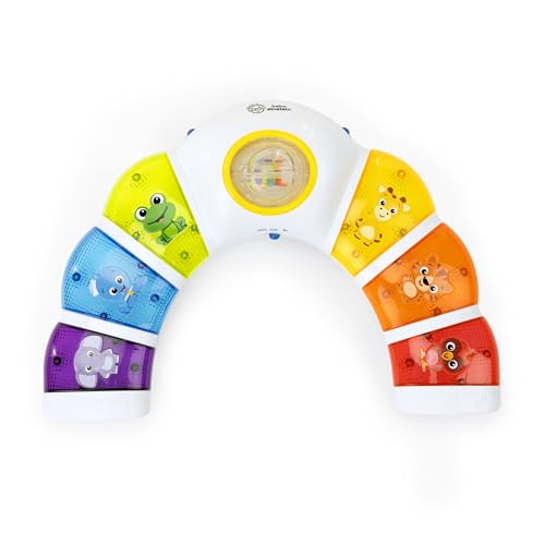 Baby Einstein, Glow & Discover Light Bar, Babyspielzeug mit Lichtern, Melodien & Rassel, 3 Modi: Tiere, Farben, Xylophon - 3 Sprachen, Musikwürfel für Babys und Kleinkinder ab 3 Monaten