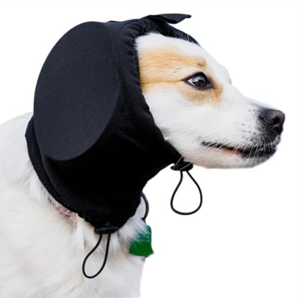 Safe Dogs Ears Hunde-Ohrenschützer mit Geräuschunterdrückung, Gehörschutz-Kopfhörer für Feuerwerk, Donner und laute Geräusche, bequeme Passform für alle Rassen, waschbare, schallabsorbierende Einsätze
