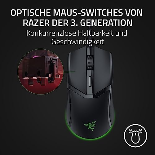 Razer Cobra - Leichte kabelgebundene Gaming-Maus mit Chroma RGB (Federleichte 57 g, Optische Maus-Switches der 3. Gen, Chroma-Beleuchtung mit Unterbodenbeleuchtung, Präzise Sensor-Anpassungen) Schwarz – Bild 6