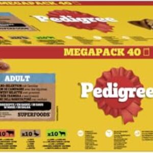 PEDIGREE DOGCARE Hundefutter Portionsbeutel Chunks in Soße Adult 40 x 100g