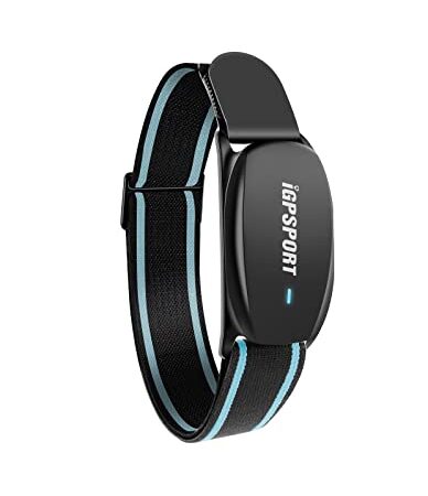 iGPSPORT Herzfrequenzmesser Armband, Bluetooth 5.0 ANT+ HR70 Pulssensor für den Sport, 65H Batterielebensdauer Fitness Armband für Sportarten Laufen Radfahren