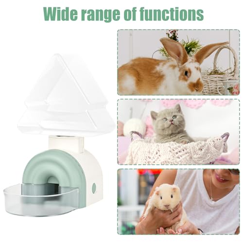 Cat Water Feeder, Kitten Watering Bowl, 520ml Automatic Pine Shape Feeding Fountain, Hangable Design, 5.31x3.54x8.27 Inches, Ideal for Cat Bunny Ferret Hedgehog Use – Bild 5