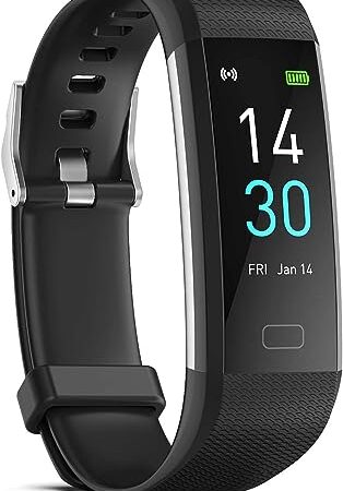 Septoui Fitness-Tracker Pulsuhr Blutdruck SpO2 Fitnessuhr IP68 Wasserdicht, 16 Sportmodi Schrittzähler Kalorienzähler Schlafmonitor Aktivitätstracker Damen Herren Smartwatch fur Android iOS