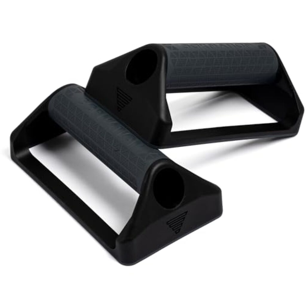 GORNATION Liegestützgriffe, Push Up Bars mit Silikongriff & rutschfester Gummibasis, Leicht & Transportabel, Calisthenics Equipment Zuhause, Handstand Griffe, Home & Outdoor Workouts