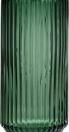 Vzmiza Grün Glas Vase Für Moderne Heimdekoration - Flower Vase Für Pampasgras - nordischer Boho-Stil vasen Glas für Hochzeit - Gerippt Blumenvase für tulpen-Esstisch, Wohnen-BodenVase(Grüne)