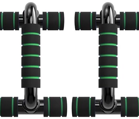 Liegestützgriffe Push Up Bars Fitnessstudio-Übungsgeräte Fitness 1 Paar Liegestützgriffe mit Gepolstertem Schaumstoffgriff und Rutschfester, Stabiler Struktur für Männer & Frauen