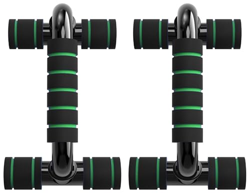 Liegestützgriffe Push Up Bars Fitnessstudio-Übungsgeräte Fitness 1 Paar Liegestützgriffe mit Gepolstertem Schaumstoffgriff und Rutschfester, Stabiler Struktur für Männer & Frauen