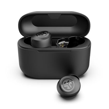 JLab Go Air Pop+ In Ear Kopfhörer kabellos Bluetooth, True Wireless Kopfhörer, 35+ Std Headphones, kabellose Ohrhörer, Earbuds mit Mikrofon, USB-C Ladebox, Dual Connect, EQ3 Sou...