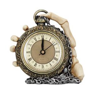 Nemesis Now Time Skelettuhr, 14 cm, Gold, Polyresin, Einheitsgröße