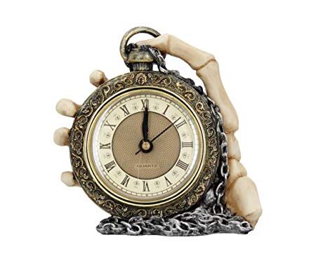 Nemesis Now Time Skelettuhr, 14 cm, Gold, Polyresin, Einheitsgröße