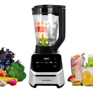 GASTROBACK Standmixer Hochleistungsmixer 2000 Watt – 2L Tritanbehälter, 40.000 UPM, 7 Programme (Suppenkocher, Smoothie, Eiswürfel) – Profi Mixer Smoothie Maker, Food Processor und Blender in einem