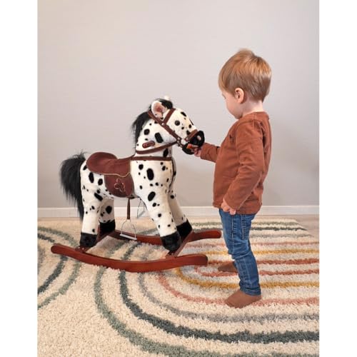 Bayer Chic 2000 405 06 - Schaukelpferd , ab 18 Monaten , Carlotta, Weiss Schwarz – Bild 3