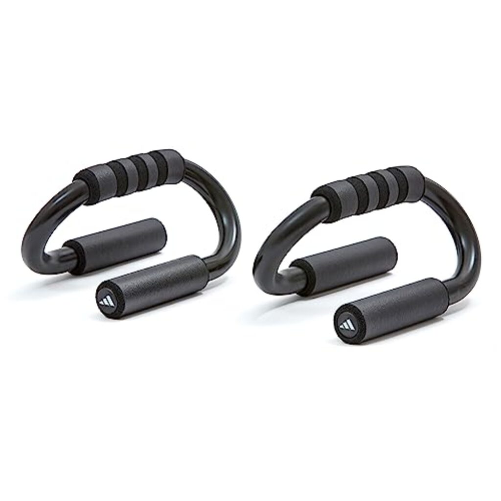 adidas Push Up Bars – extra stabile Liegestützgriffe für Krafttraining, maximales Gewicht 250 kg, Fitness-Equipment für zuhause, Bodyweight Training