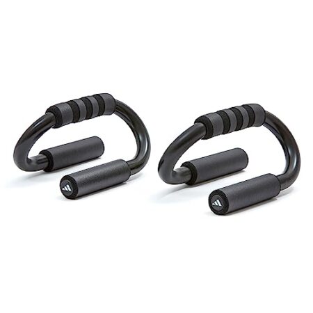 adidas Push Up Bars – extra stabile Liegestützgriffe für Krafttraining, maximales Gewicht 250 kg, Fitness-Equipment für zuhause, Bodyweight Training