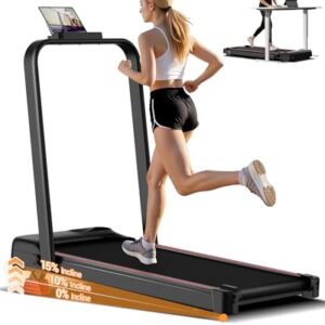 CURSOR Laufband für Zuhause mit Steigung 15%, 12KM/H Laufbänder, Treadmill for Home mit Handgriff,Max Belastung 136KG