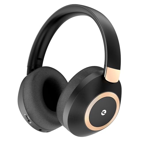 Lankey Sound Kopfhörer Kabellos Bluetooth, Over Ear Kopfhörer Noise Cancelling, 100 Std Spielzeit 5.3 Bluetooth Kopfhörer mit ANC Modus, Hi-Res Audio, Tiefer Bass, Schwarz