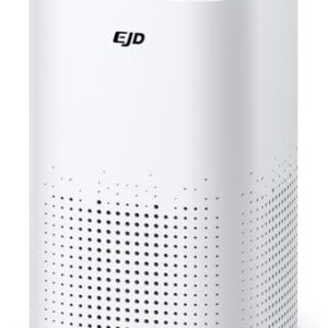 Luftreiniger für große Schlafzimmer bis zu 70 m² mit CADR 223 m³/h, leiser H13 HEPA-Luftreiniger mit 15 dB Schlafmodus, 3-in-1-Filter entfernt 99,97% Pollen, Staub, Tierhaare, Gerüche (Weiß)