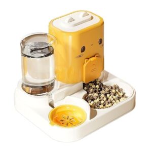 Automatic Cat Feeder – 1.8L, Feeder Dispenser | Large Capacity Treat Dispenser, Bowl Set – Feeding Watering Fountain | Food Container for Pets – Suitable for Dogs, Cats