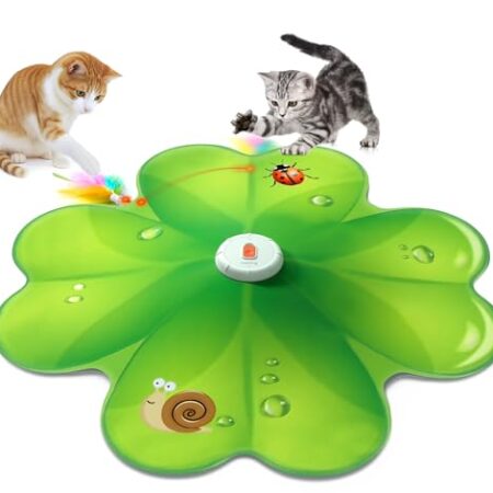 FEELNEEDY Katzenspielzeug, Spielzeug für Indoor, Versteckspielzeug für Kätzchen, Whack a Mole Motion, Elektronisches Katzen Spielzeug für Übungen