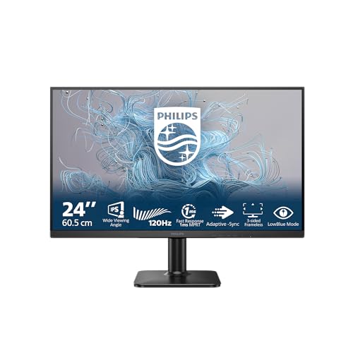 Philips 24E2N1110– 24-Zoll-Full-HD-Monitor, 120 Hz, Adaptive Sync. (1920x1080, 1x D-Sub, 1x HDMI 1.4) schwarz – Bild 3