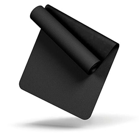 LILENO SPORTS Bodenschutzmatte (70x130 cm) - extra wiederstandsfähige Laufband Matte 8 mm Dicke - Fitness Unterlegmatte für Crosstrainer, Rollentrainer und andere Fitnessgeräte - auch für Yoga