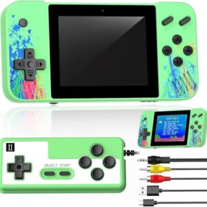 Deluisho Mini-Spielkonsole Gameboy, Retro Spielekonsole, Unterstützt 2 Spieler und Kann an Den Fernseher Angeschlossen Werden, Vorinstalliert mit 800 Klassischen Spielen, 3,5-Zoll-LCD-Bildschirm