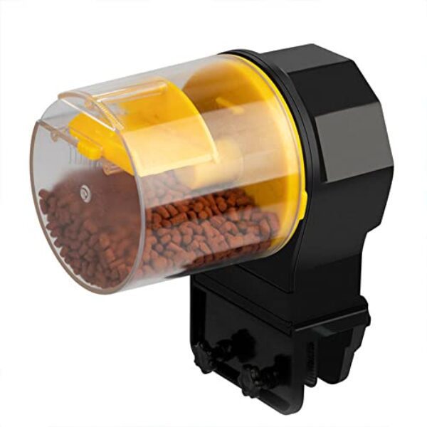 CENPEK Automatic Fish Feeder Aquarium Tank 12H 24H Timer Digital Food Feeding Dispenser,Fish Tank Timing Automatic Feeder