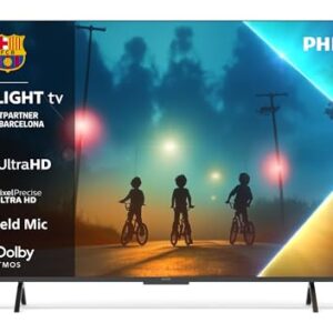 Philips Ambilight 55PUS8200 4K LED Smart TV – 55 Zoll Display mit Pixel Precise Ultra HD, Titan OS, Dolby Vision und Dolby Atmos Sound
