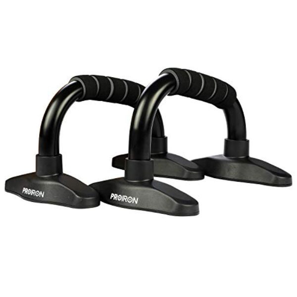 PROIRON Liegestützgriffe Push Up Bars 1 Paar Griffe Liegestützemit Edelstahlstange Schaumstoffgriff Neigungsstange Handgelenkschutz Brusttraining Body Building Zubehör