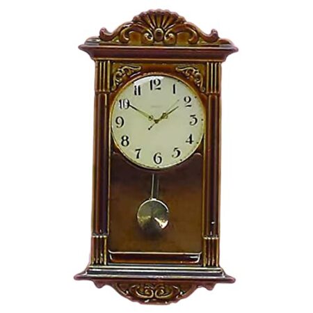 predolo 1/12 Dollhouse Pendulum Clock Simulation Pretend Play Decor für Kinderspielzeug