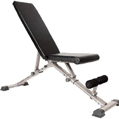 SMSOM Verstellbare Hantelbank for Home Gym, faltbar Workout Bench Press, Indoor Multi-Purpose Exercise Neigung Decline-Bank (Farbe: Schwarz)