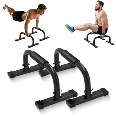 Parallettes Bars, Parallettes Liegestützgriffe Calisthenics, 300Kg/661lbs Push Up Stand Bars Equipment Fitnessgeräte, Parallettes Calisthenics für Muskeltraining und Krafttraining