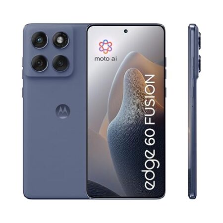 Motorola Edge 60 Fusion Smartphone (Robustes 6,67“-pOLED-Display Dank Corning Gorilla Glass 7i, widerstandsfähig, 50-MP-Kamera + Moto-AI, 8/256 GB, 5100 mAh) Pantone Slipstream ...