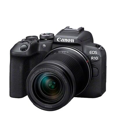 Canon EOS R10 Kamera spiegellose Camera + RF-S 18-150mm F4.5-6.3 is STM Objektiv (Hybridkamera, DSLR Upgrade, 15 B/s, 4K Videos, Dual Pixel CMOS AF II Fokussystem, WLAN) schwarz