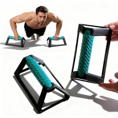 2 Stück Push Up Bars, LiegestüTzgriffe Rutschfest Handstand Griffe mit Rutschfester Basis Calisthenics Equipment Liegestützständer für Home Outdoor Workouts - Produktbild