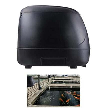 AFGSsm 10L Automatic Fishfeeder, Fish Feeder Futterautomat, Auto-Teich-Fischfutterspender, Automatischer Futterspender für Teichfische für den Außenbereich, Koi-Fische - Produkt...