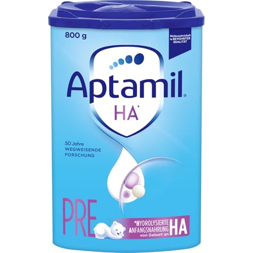 Aptamil HA PRE – Anfangsmilch von Geburt an, Mit DHA, Nur Laktose, Ohne Palmöl, Babynahrung, Milchpulver, 1x 800 g – Bild 6