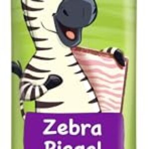 HiPP Zebra Riegel Himbeere in Banane-Apfel (22 x 23g), ab 1 Jahr, Süße nur aus Früchten, in bester Bio-Qualität