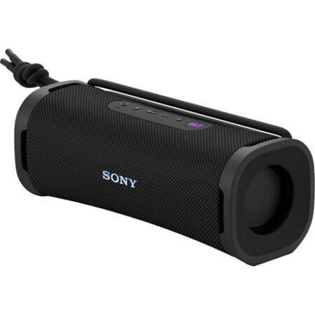 Sony ULT Field 1 – Kabelloser tragbarer Bluetooth-Lautsprecher mit ULT Power Sound, kraftvollem Bass, IP67, wasserdicht, staubdicht, stoßfest, 12h Akku, klare Gesprächsqualität, Outdoor- Schwarz