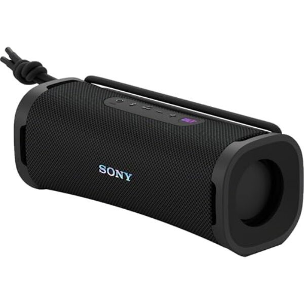 Sony ULT Field 1 – Kabelloser tragbarer Bluetooth-Lautsprecher mit ULT Power Sound, kraftvollem Bass, IP67, wasserdicht, staubdicht, stoßfest, 12h Akku, klare Gesprächsqualität, Outdoor- Schwarz